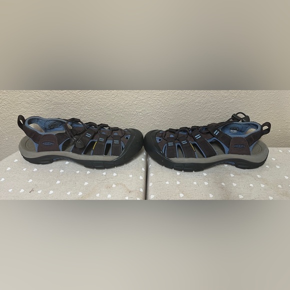 Women's Brown and Blue Outdoor Sandals. KEEN - Picture 3 of 4